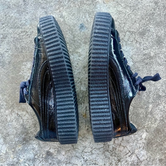 Fenty Puma by Rihanna Black Patent Leather Creeper Platform 7.5 - Picture 5 of 11